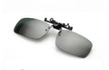 Myopia sunglasses clip with PC lenses in dark green, grey, and night vision options for prescription glasses