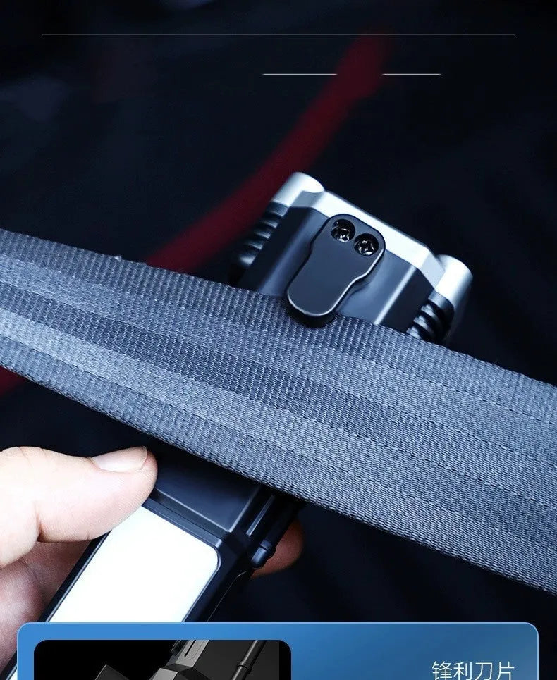 Silver portable LED flashlight with power bank function for outdoor use.