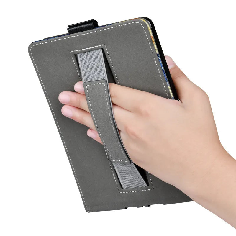 Kindle Paperwhite protective case with embossed artistic pattern and bracket design for 6-inch models