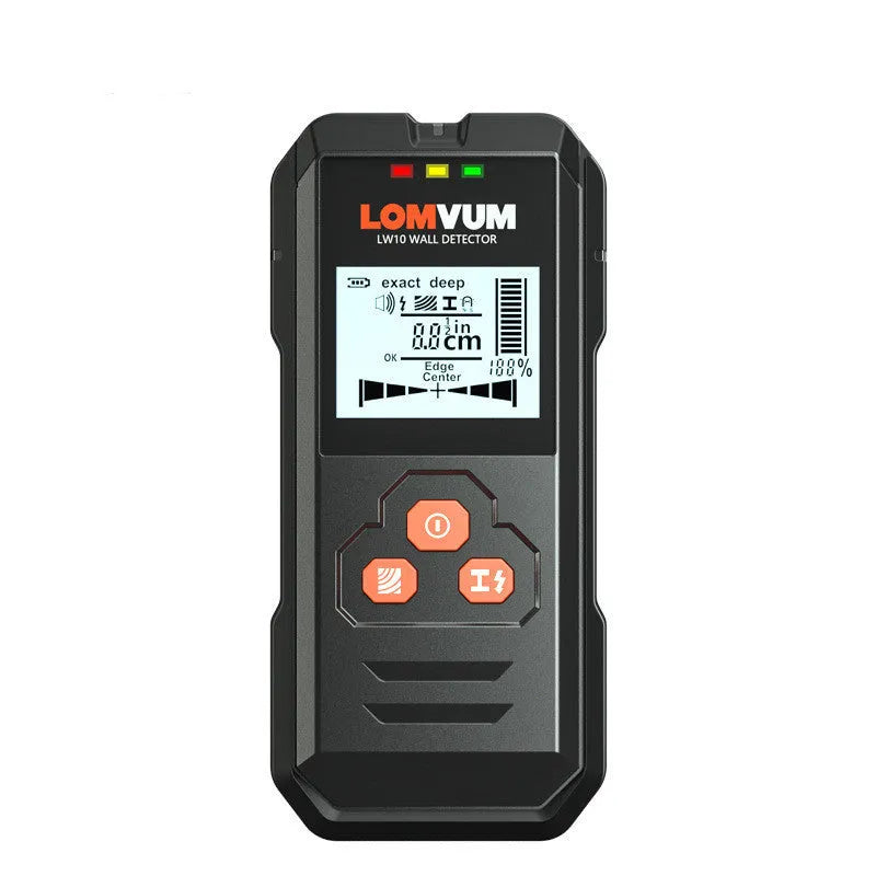 Multifunctional wall detector instrument for locating hidden metals, wires and wooden objects in walls