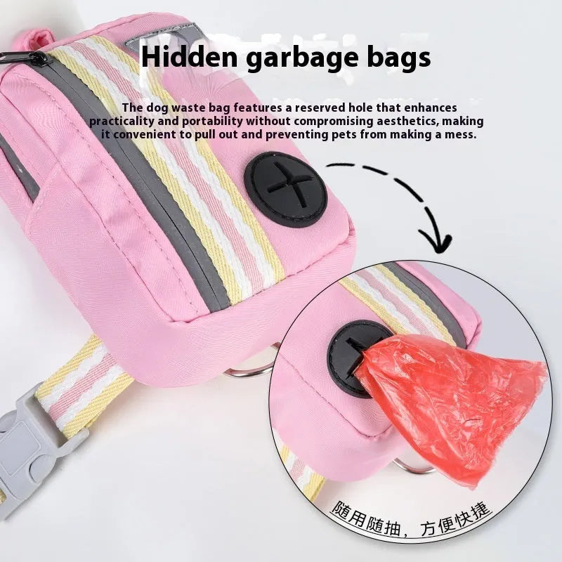 Colour options for an anti-strangulation pet safety harness with a free lead.