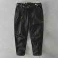 Men's casual cotton overalls with elastic waist in four colour options