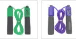 A 3-metre long skipping rope with foam handles, shown in one of 14 available colour options.