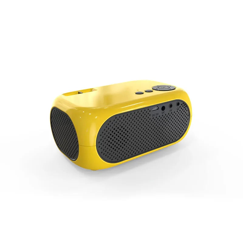 M24 micro mini portable LED projector in gold or white colour with 1080p HD support