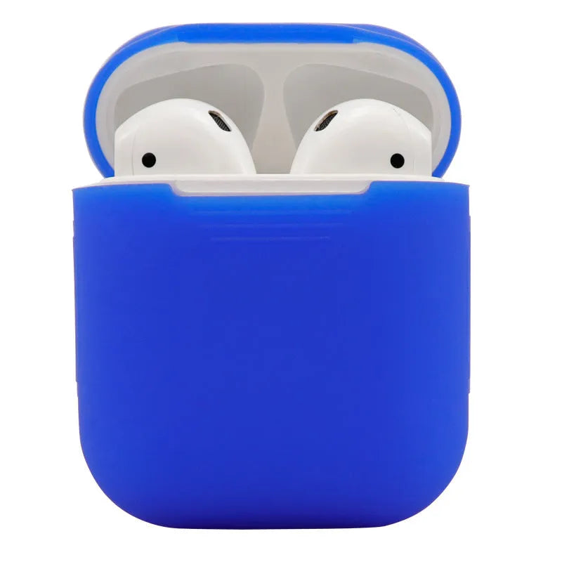 Silicone protective cover for Apple AirPods 2 wireless headphones in multiple colour options