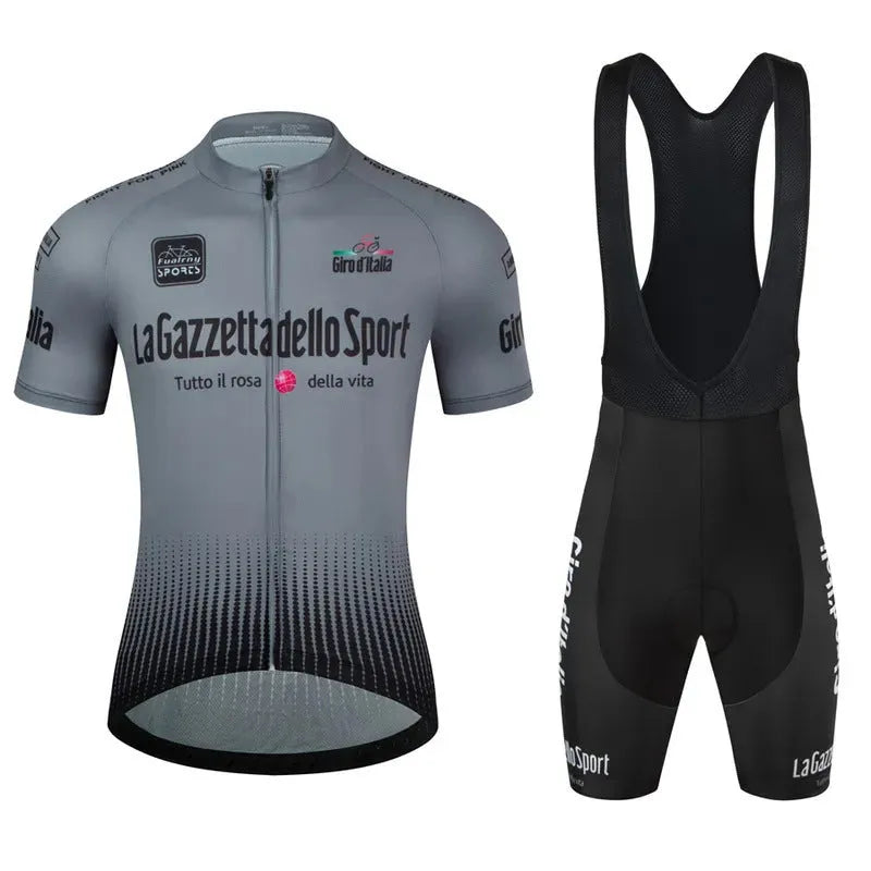 Cycling short sleeve suit in pattern design with quick-drying polyester fabric for summer road biking