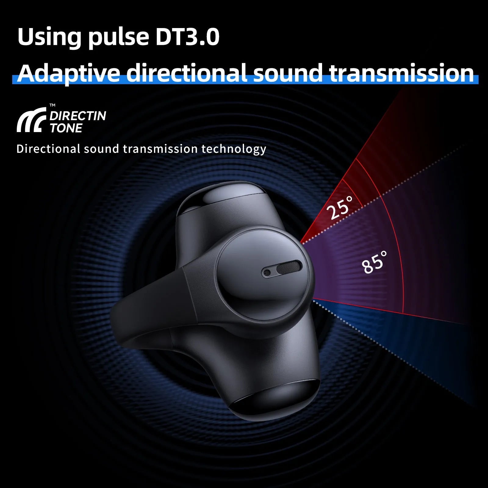 Black and white Bluetooth gaming sports headset with ear hook design for wireless audio during activity