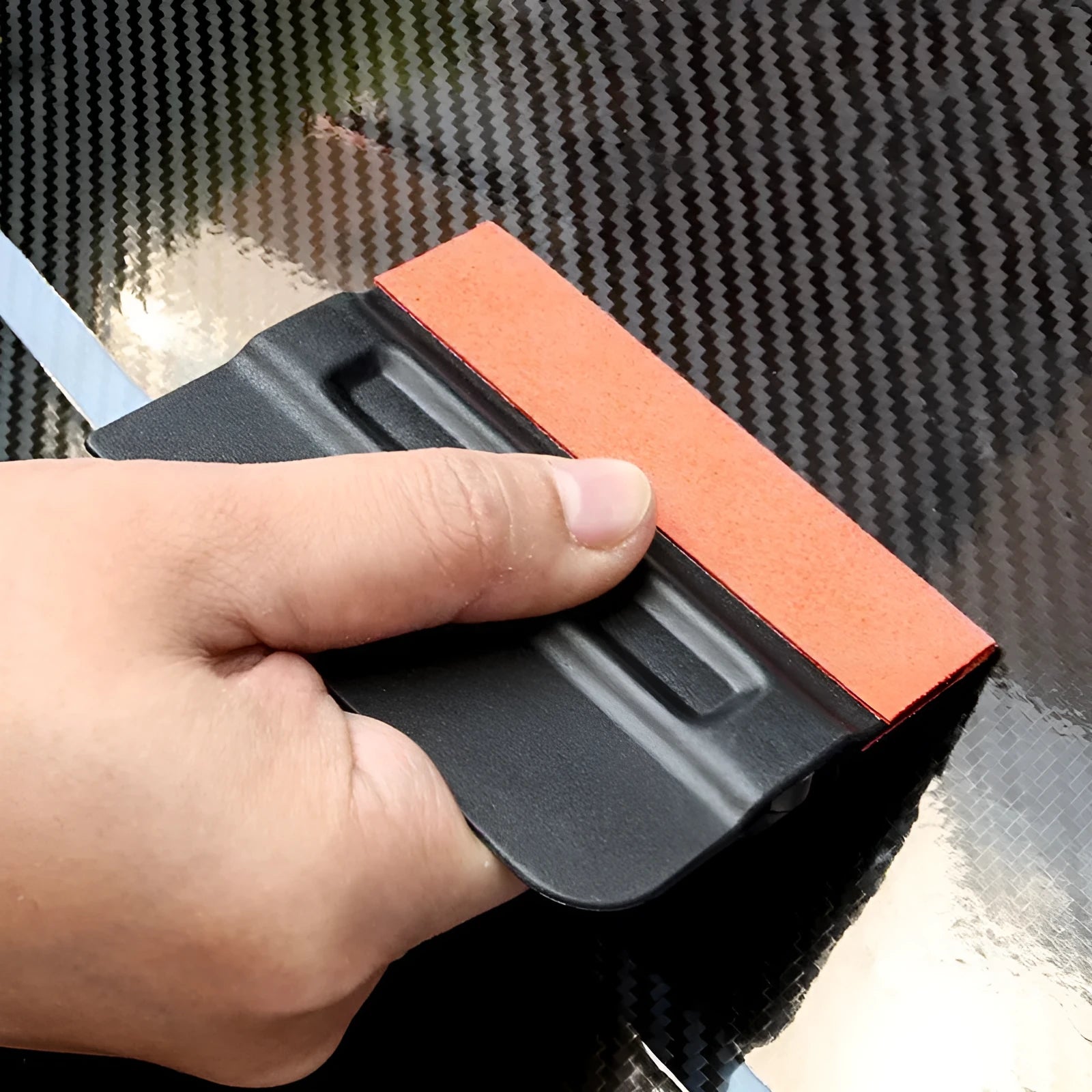 ABS film scraper tool for car colour changing film application with multiple scraping surfaces