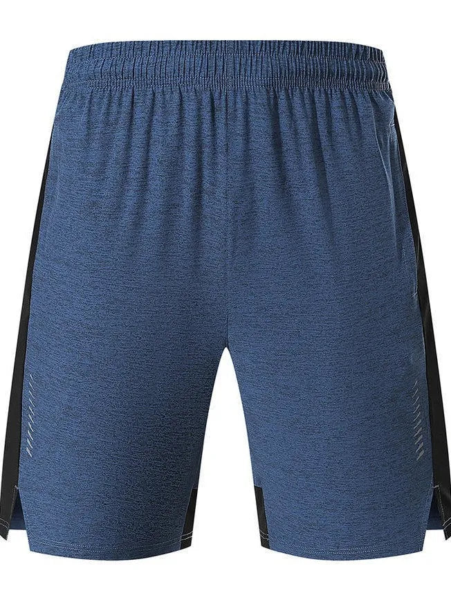 Men's forest green stretch spandex casual shorts with a mid waist design