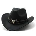 Polyester cowboy hat with bell crown in multiple colour options showing Western styling