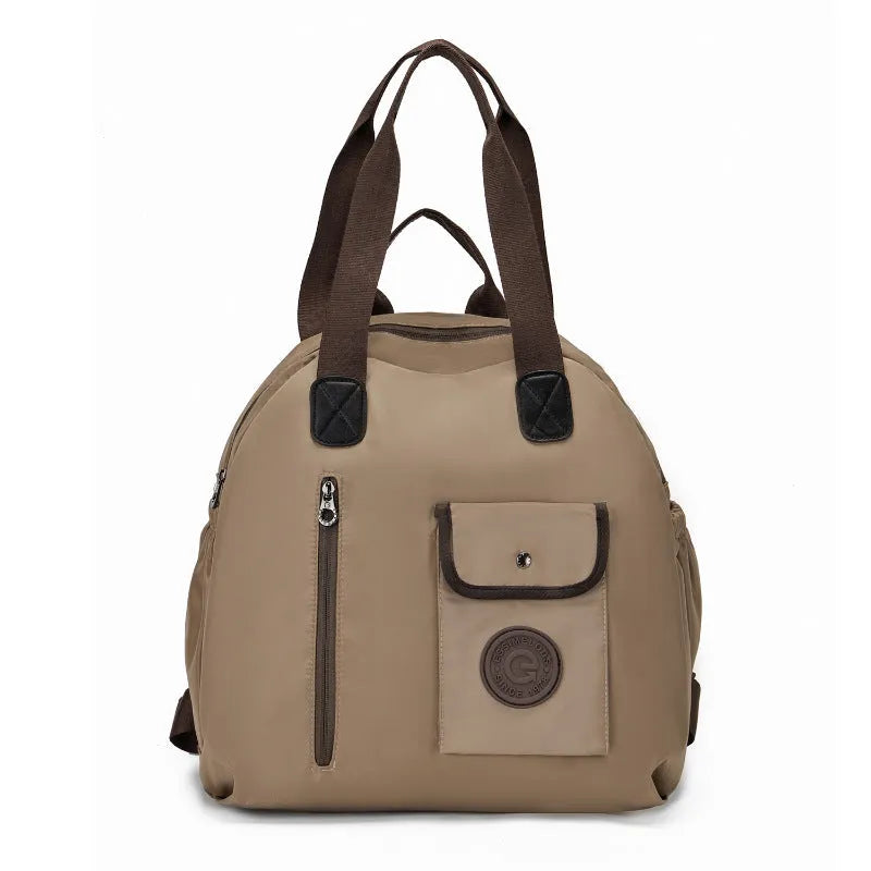 Outdoor backpack with sandwich pocket, 48cm height, in black, khaki, or green letters colour options
