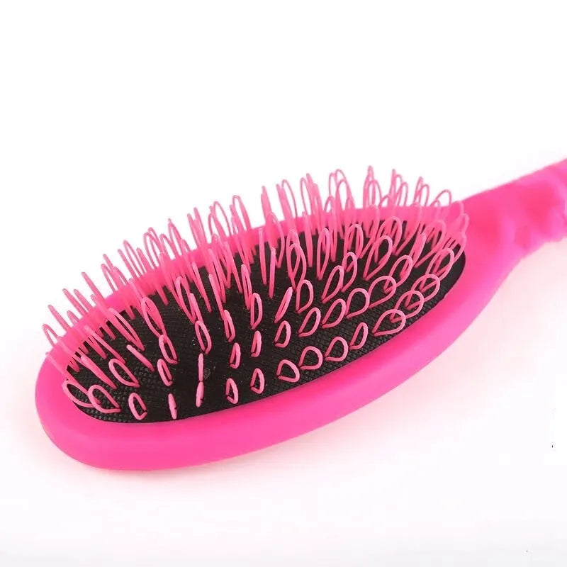 Black ring tooth plastic comb for hair extensions with 22cm length