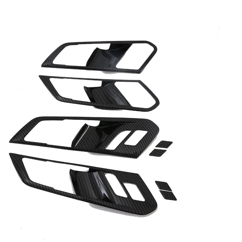 Black ABS centre console cup holder trim piece for 2019 BMW X5 interior