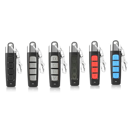 Universal rolling door remote control in black colour with 433MHz frequency and copy function