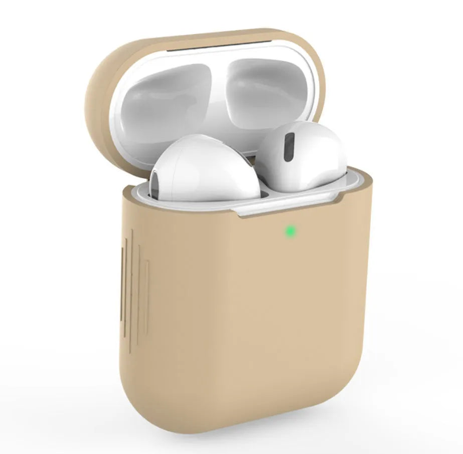 Silicone protective cover for Apple AirPods 2 wireless headphones in multiple colour options