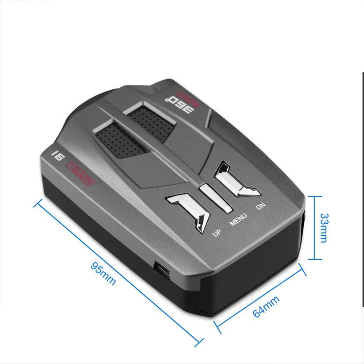 Radar speedometer with digital tube LED display and USB 2.0 interface for security systems