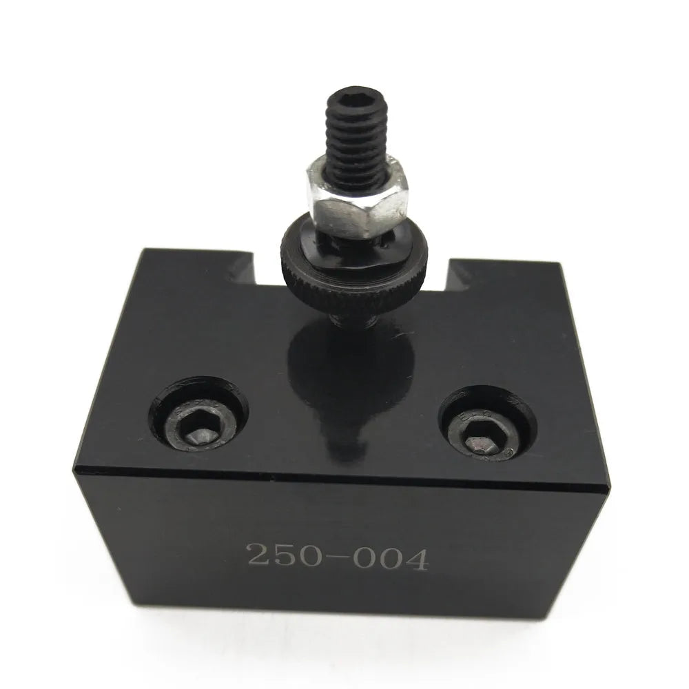 Machifit 250 series steel quick change wedge tool post and holder for mini woodworking or metalworking lathe.
