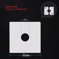 Square ABS plastic decorative covering ring with 3M adhesive for wall hole concealment