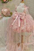 Rose princess dress made of polyester for girls, available in 90cm to 150cm height sizes