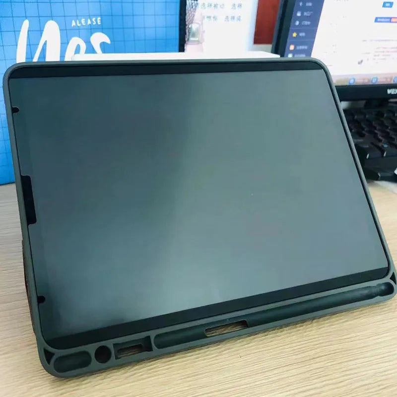 Magnetic detachable PET drawing film for iPad with included alcohol wipe and scraper tools