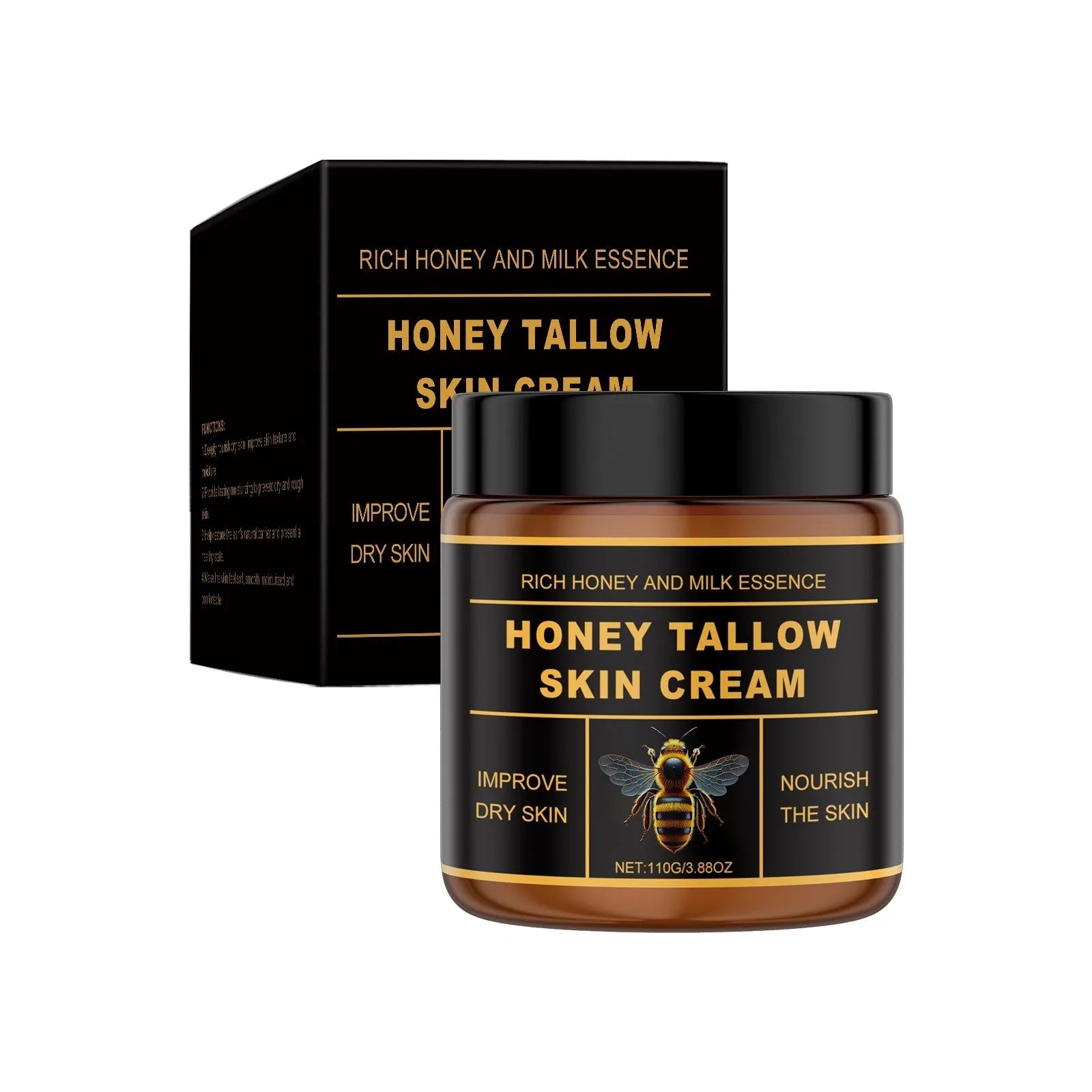Honey Tallow Skin Cream 110g pot with moisturising cream for face and body