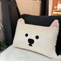 West Highland puppy sofa cushion measuring 50x35x18cm with blended fabric cover and PP cotton filling