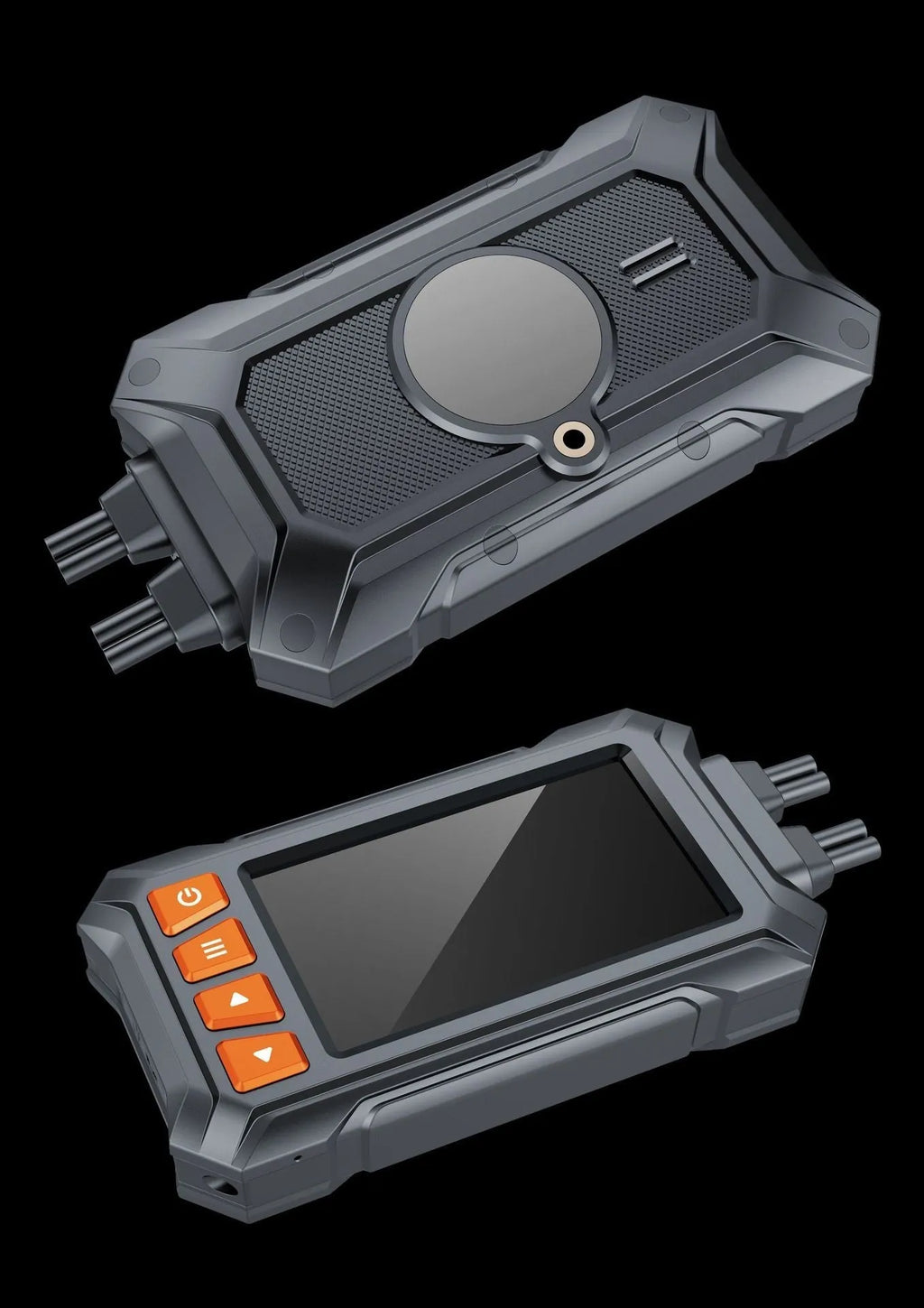 3 inch waterproof motorcycle dash camera with dual lenses and GPS module for front and rear recording