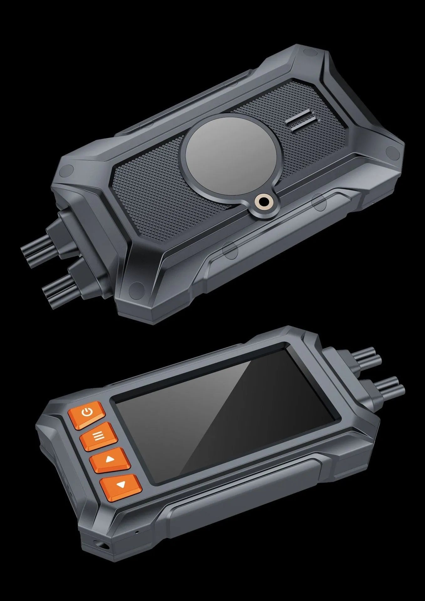 3 inch waterproof motorcycle dash camera with dual lenses and GPS module for front and rear recording