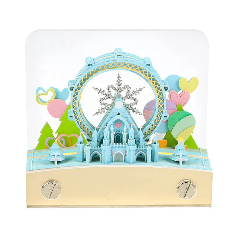 3D sticky note paper carving notepad with tear-off pages and decorative ornament design
