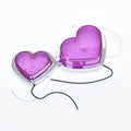 Heart-shaped 12V LED car sidelight for fender mounting in multiple colour options