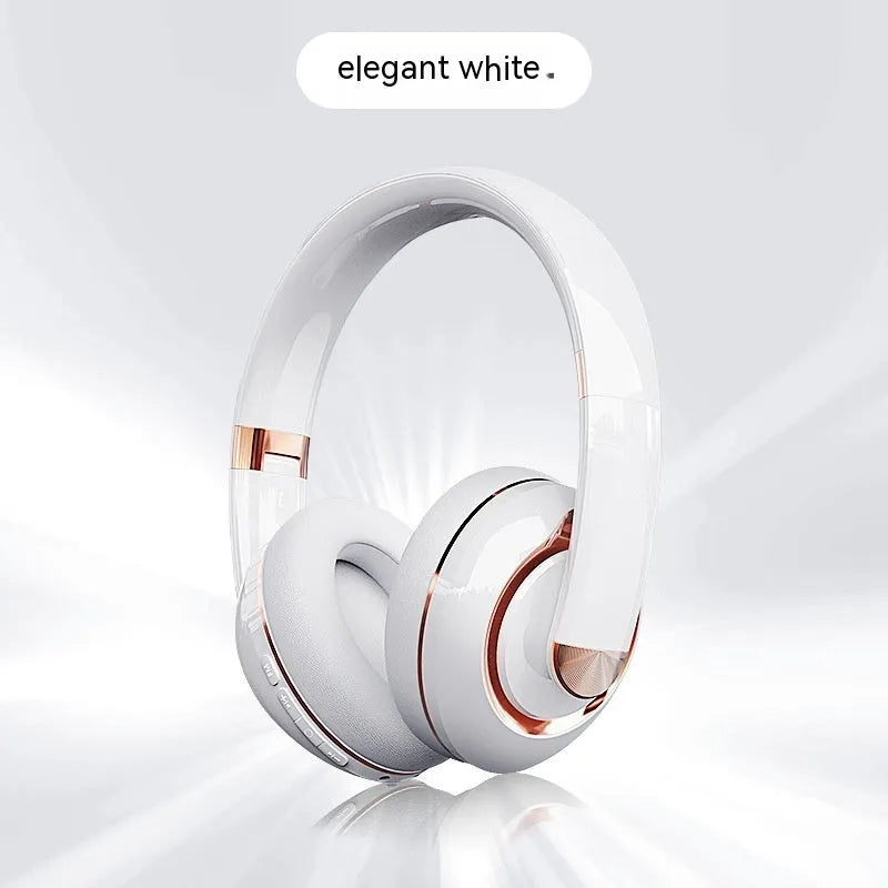 Bluetooth wireless headphones with microphone in black, 40mm drivers, Type-C charging port