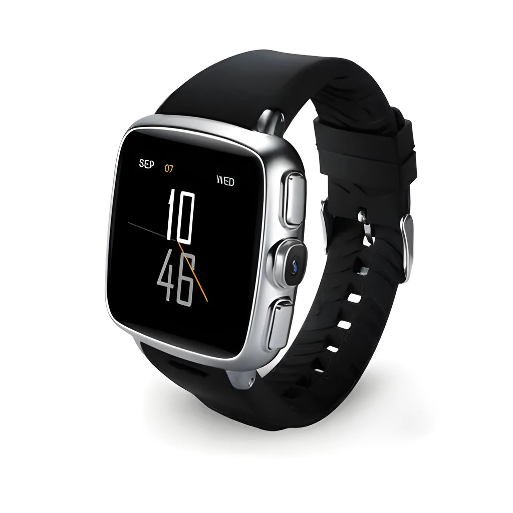 Z01 Smart Watch in black or white with 1.54-inch HD touch screen and camera.