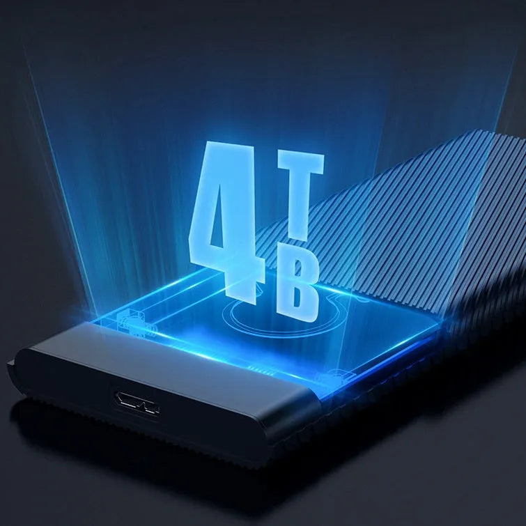 Black ABS plastic 2.5-inch USB 3.0 external hard drive case for laptop SSD or HDD enclosure