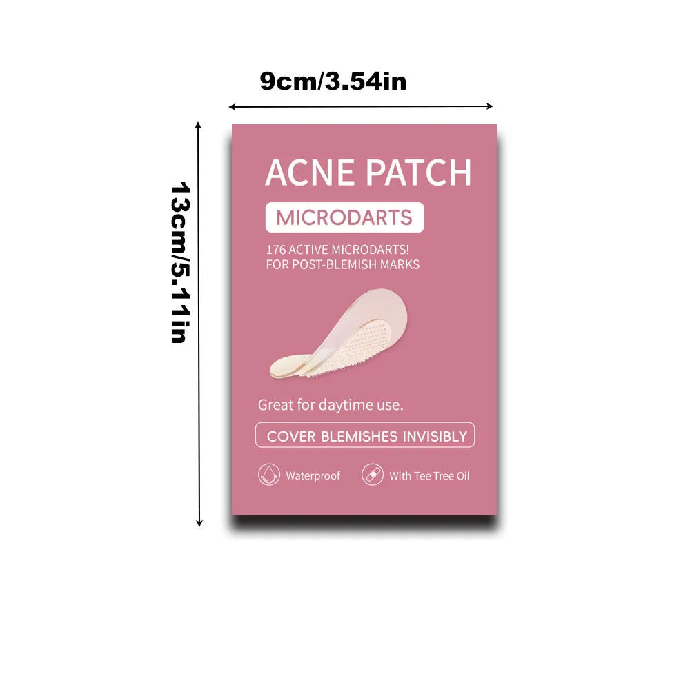 Box containing 9 pimple patches for acne desalting and closed comedone treatment