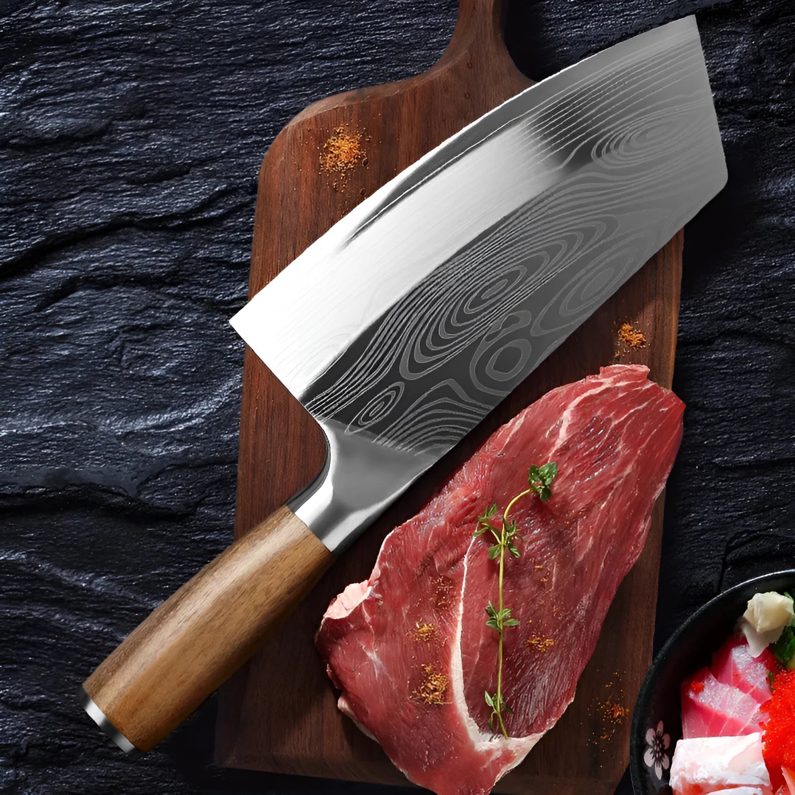 320mm stainless steel kitchen knife with 40cr13 steel blade for kitchen use