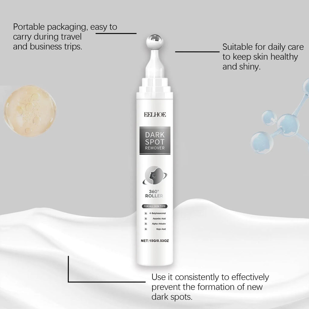 15g tube of brightening and hydrating facial essence cream with jojoba oil and vitamin C.