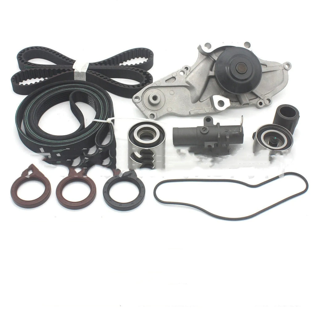 Metal automotive belt and water pump assembly kit with dimensions 28x18x16 cm