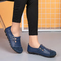 Men's low-top casual leather shoes with Velcro strap in multiple colours on a beef tendon sole.