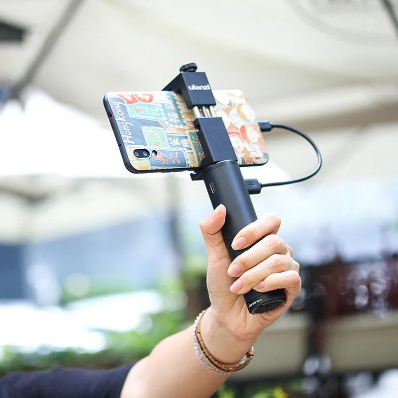 Black aluminium alloy charging handle power bank, 12.5cm long