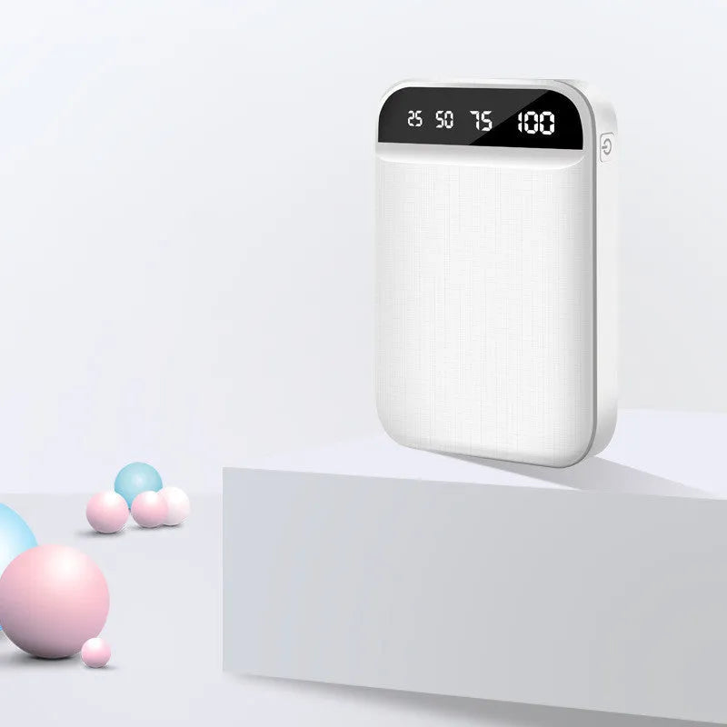Portable power bank in choice of colours with multi-USB ports and polymer lithium battery.