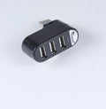 USB 2.0 expansion hub with multiple ports in black colour option
