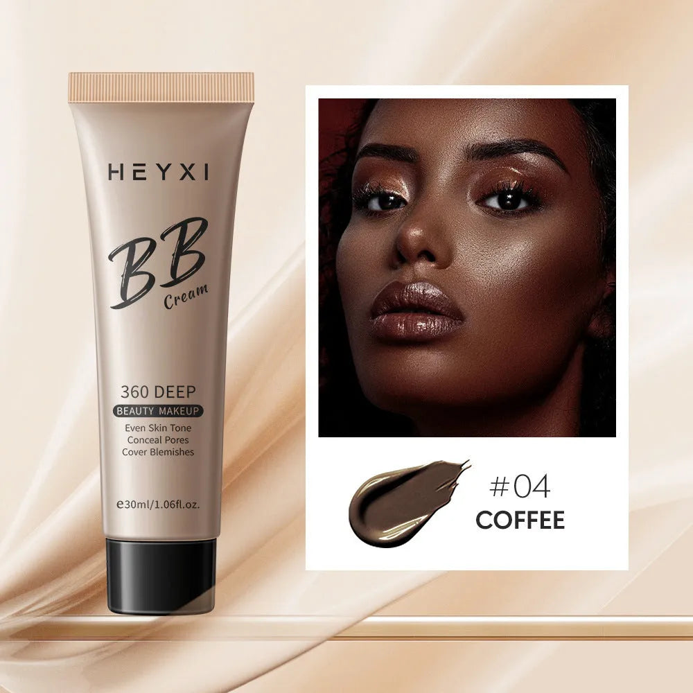 Waterproof sweat-proof BB cream in four colour shades 01 02 03 04