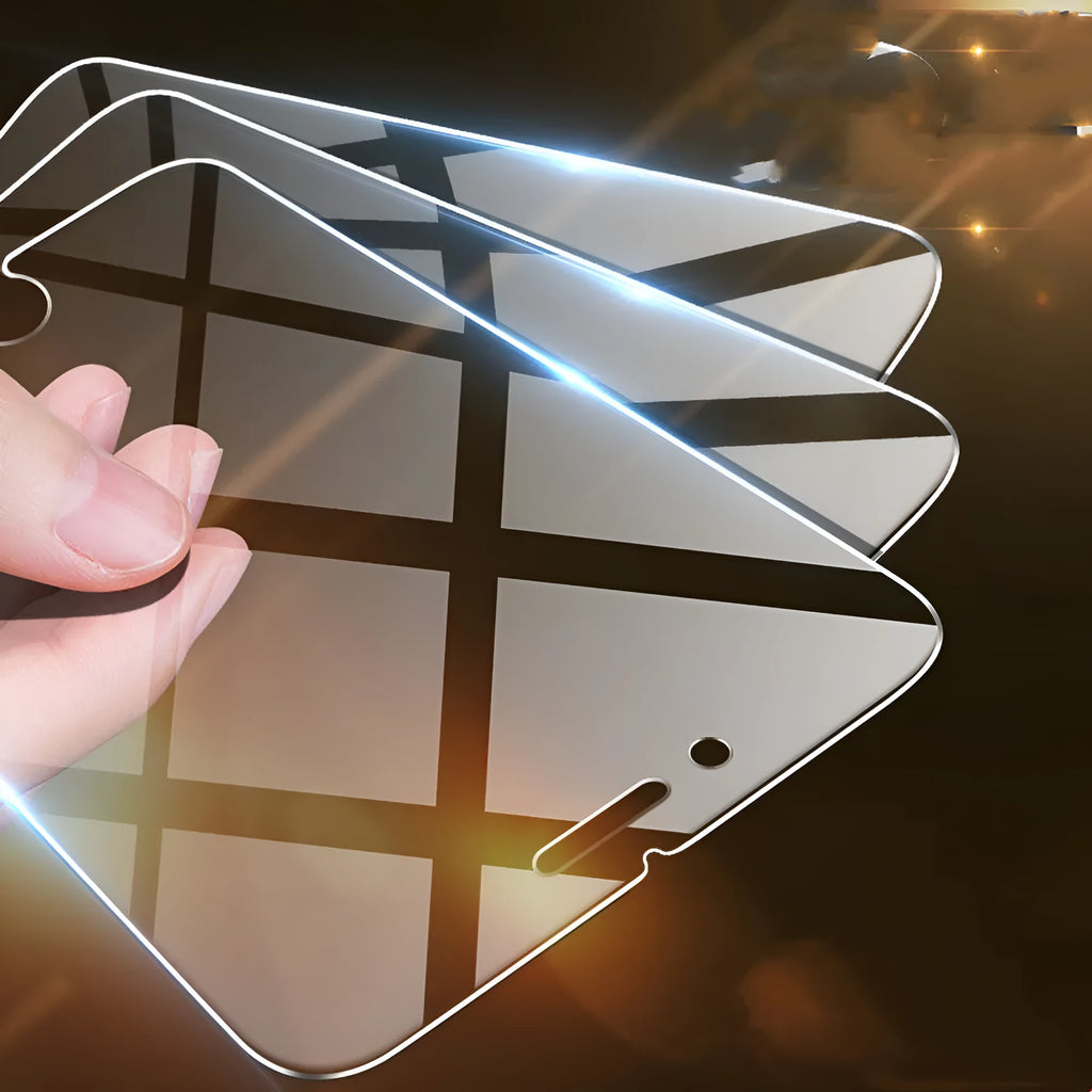 Tempered glass screen protector for iPhone models with anti-fingerprint properties