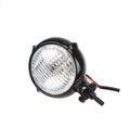 Black retro Harley halogen headlight with glass lens for motorcycle or electric car