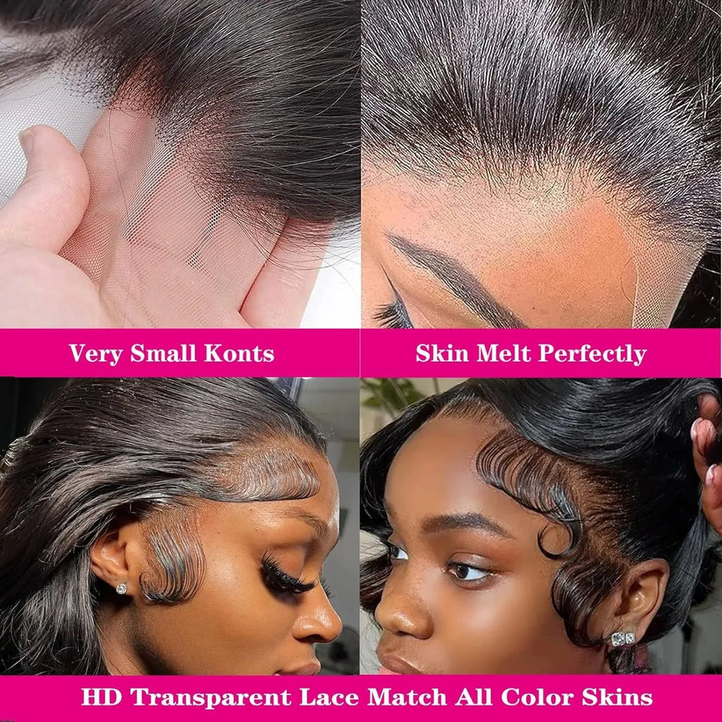 Black medium-long curly synthetic full-head wig with natural wave pattern