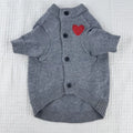 Wool pet sweater cardigan in solid colour for small to medium dogs and cats, available in three colours