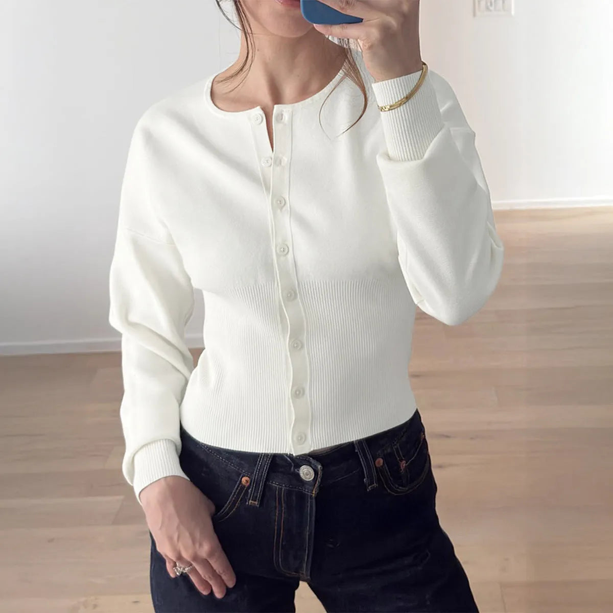European and American casual solid colour long-sleeved viscose shirt with regular sleeve in black