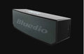 Black BS-6 cloud smart speaker with Bluetooth connectivity and micro-USB port
