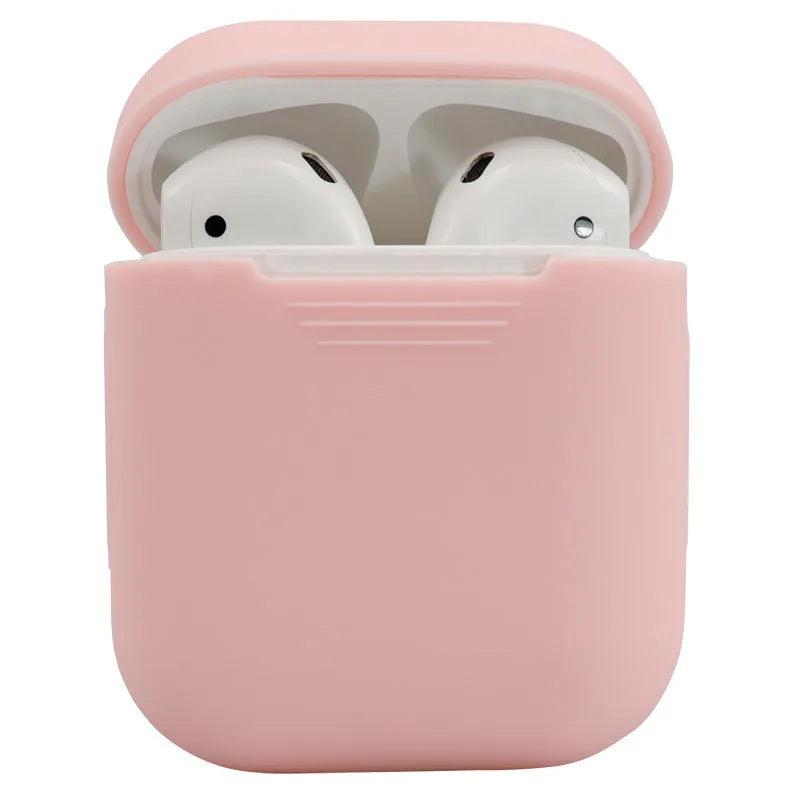Silicone protective cover for Apple AirPods 2 wireless headphones in multiple colour options