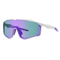 Colourful mountaineering goggles with full frame and UV-protective PC lenses for climbing and hiking.